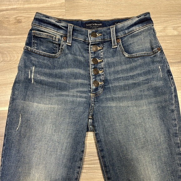 Lucky Brand High Rise Skinny Jeans - Blue size 4 - Picture 6 of 9